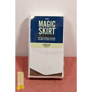 Magic Skirt Tailored Bedskirt White Full*